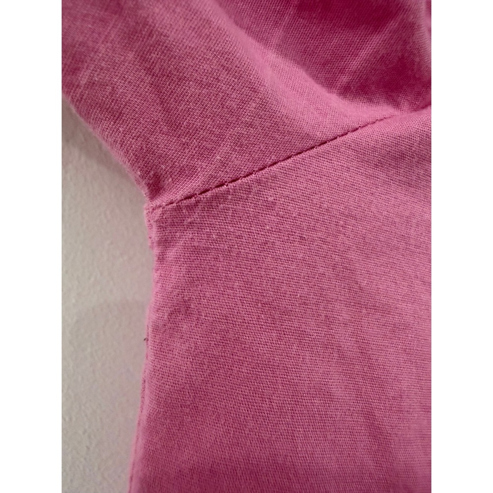 Taylor Tillman Pink Cammie Ruffle Shirt Dress Size Large Cotton - Picture 5 of 6